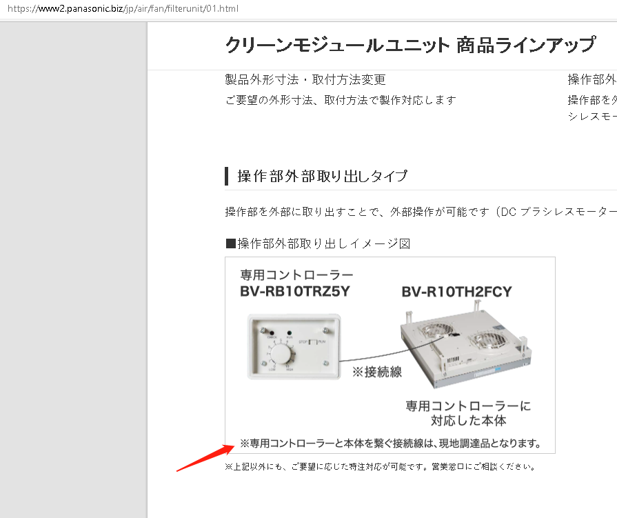 日本Panasonic FFU 松下清潔模塊單元 型號： B...